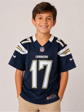 NFL Chargers Youth Navy #17 Football Jersey